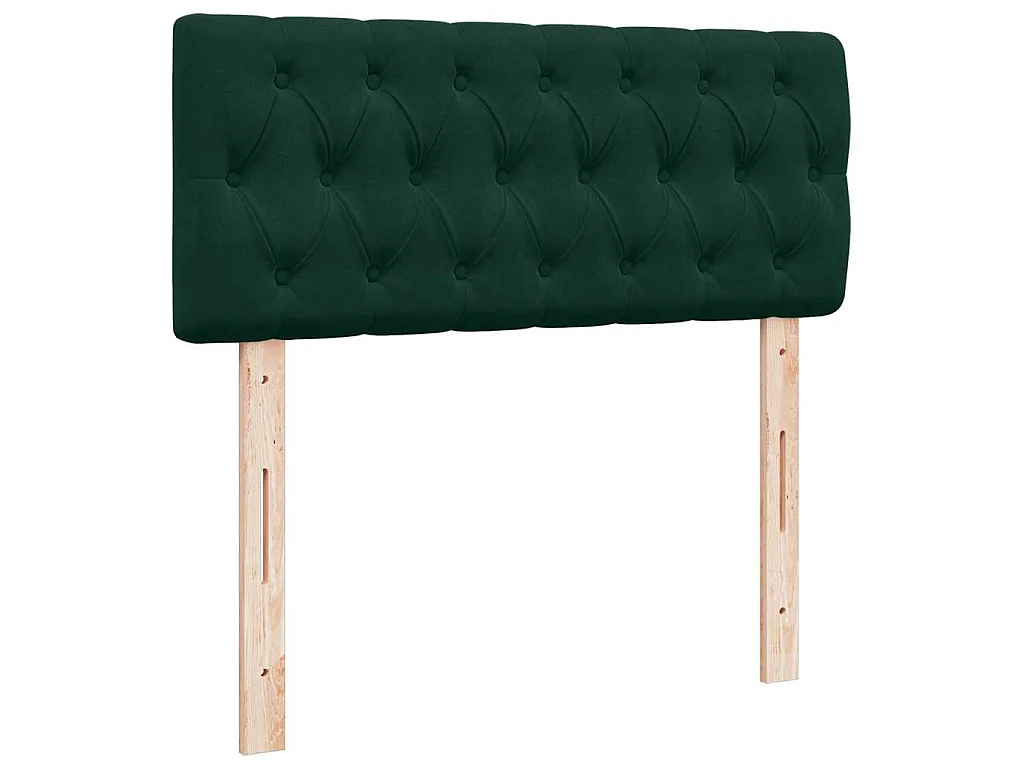 Boxspring met matras fluweel donkergroen 120x200 cm