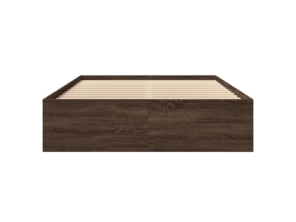 Giroletto senza Materasso Rovere Marrone 140x200 cm Truciolato