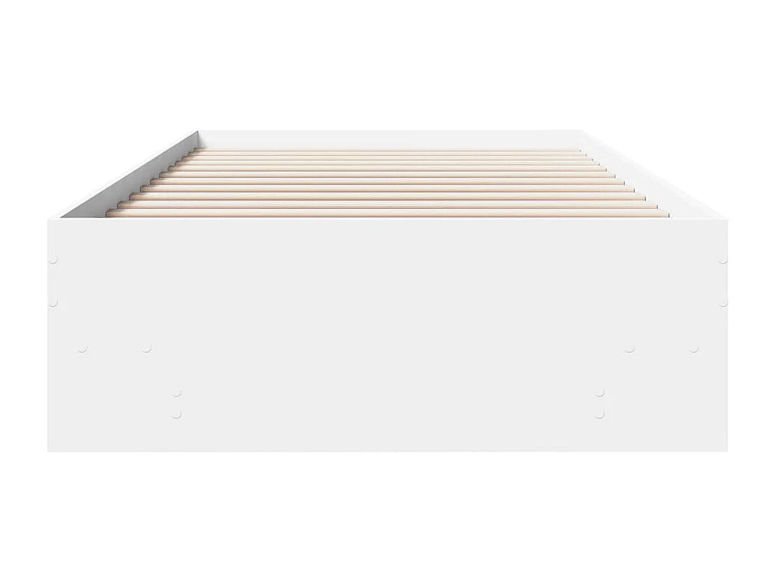Bedframe bewerkt hout wit 90x200 cm