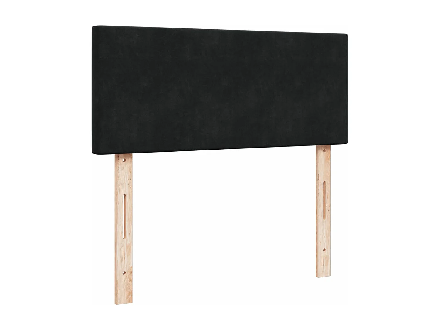 Sommier à lattes de lit avec matelas noir 120x190 cm velours