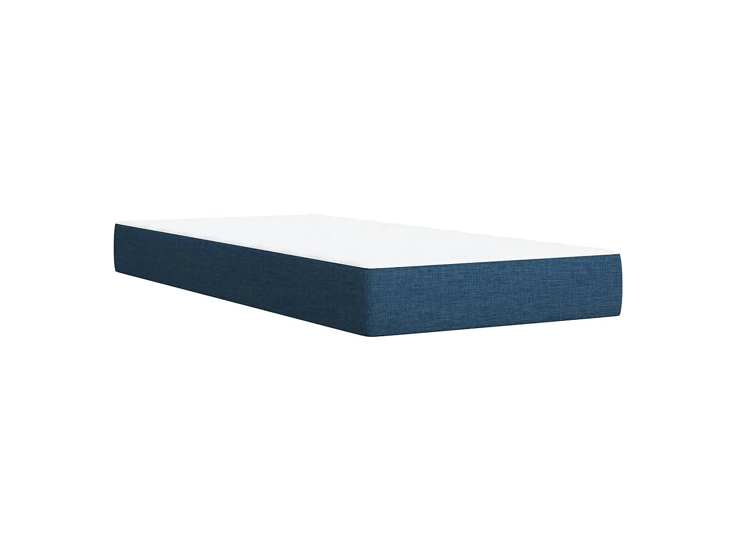 Sommier à lattes de lit avec matelas Bleu 80x200 cm Tissu