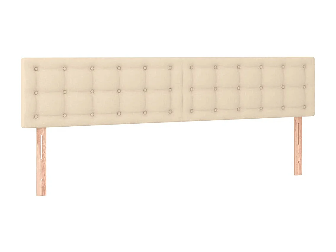 Cama boxspring com colchão 120x190 cm tecido cor creme