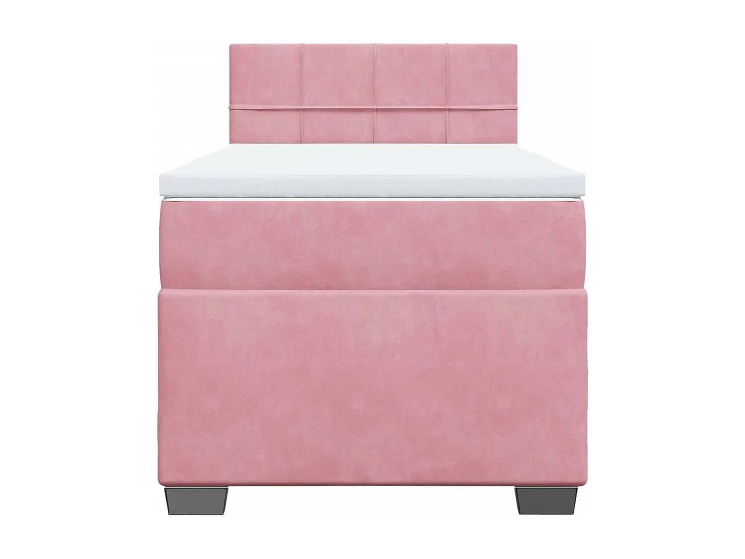 Sommier à lattes de lit et matelas Rose 80x200 cm Velours