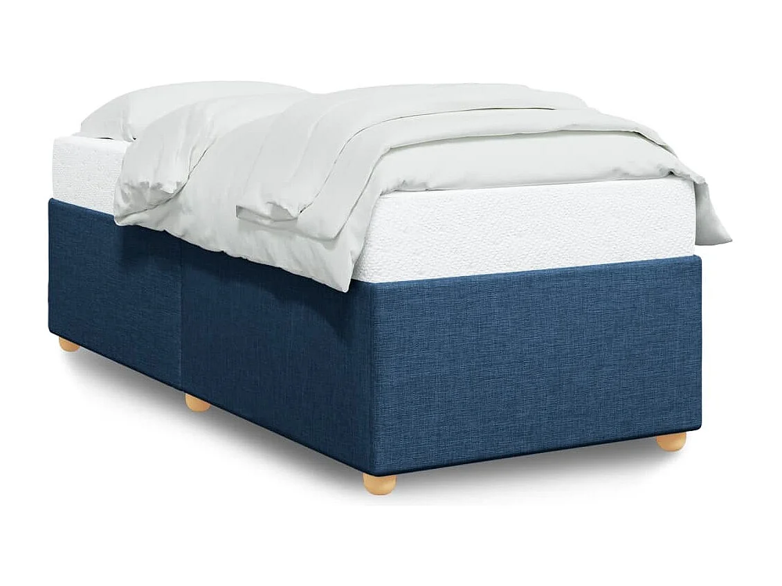 Bettgestell ohne Matratze Blau 80x200 cm Stoff