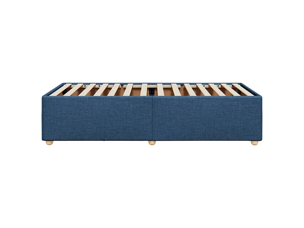 Bedframe zonder matras 80x200 cm stof blauw