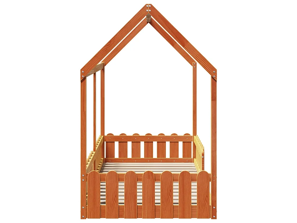 Cadre de lit d'enfants forme de maison sans matelas 90x190 cm