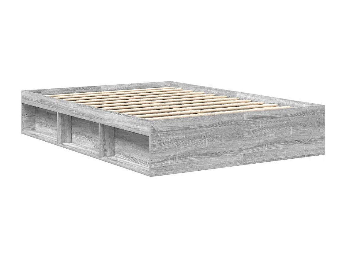 Bedframe grijs sonoma eikenkleurig 140x200 cm