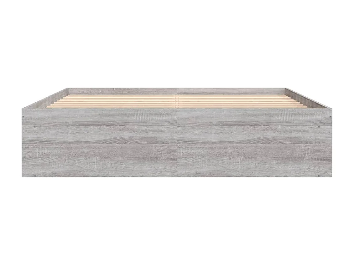 Estructura de cama Sonoma gris 140x200 cm