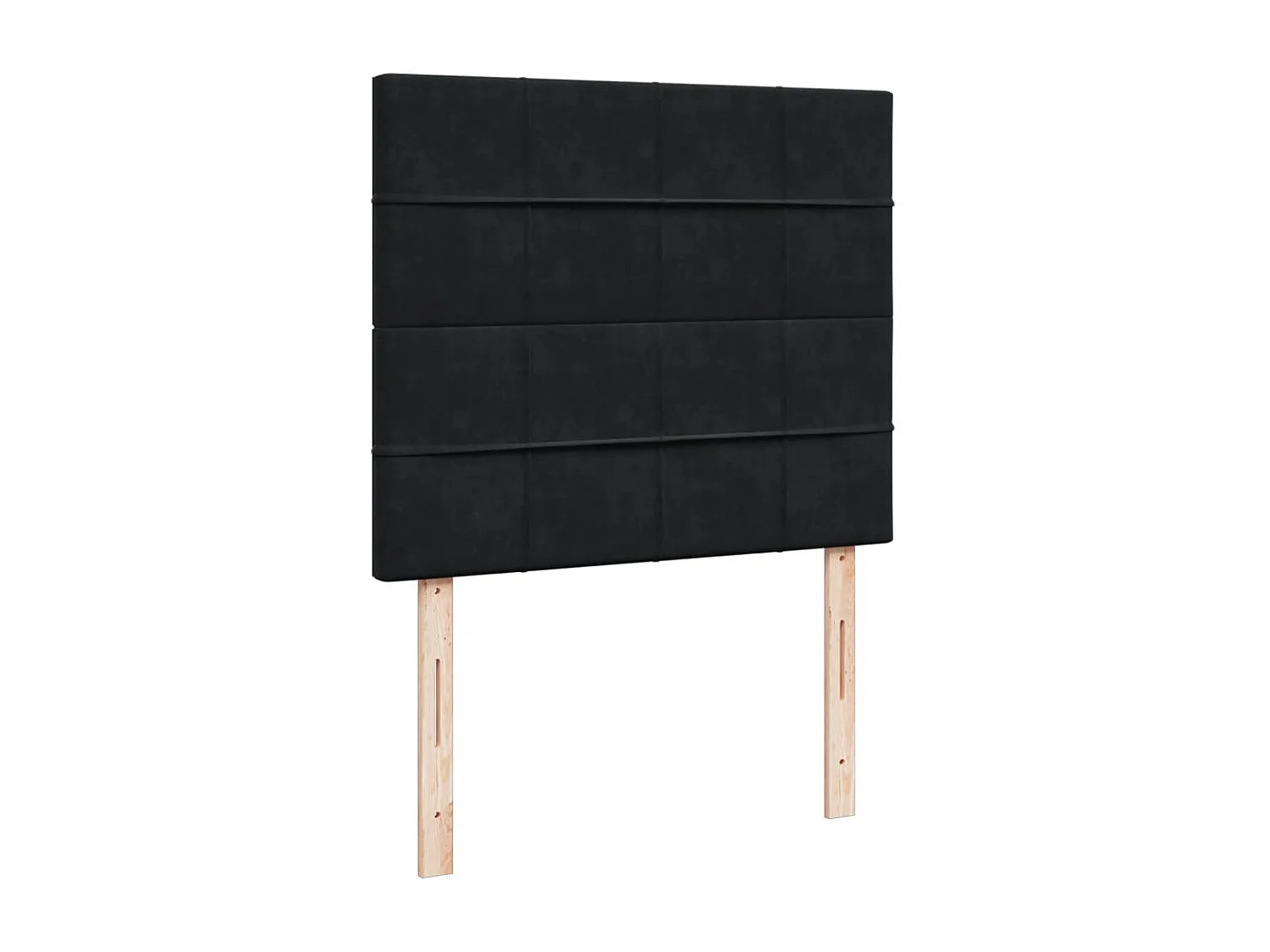 Boxspring met matras fluweel zwart 120x200 cm