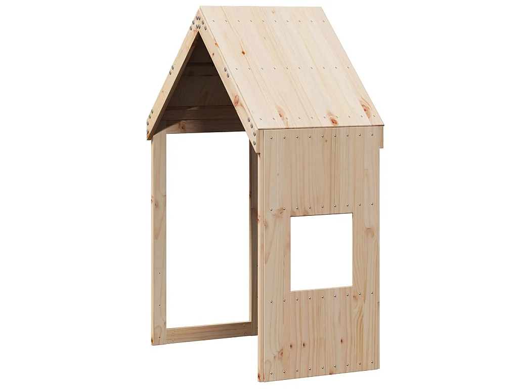 Lit haut sans matelas 75x190 cm bois de pin massif