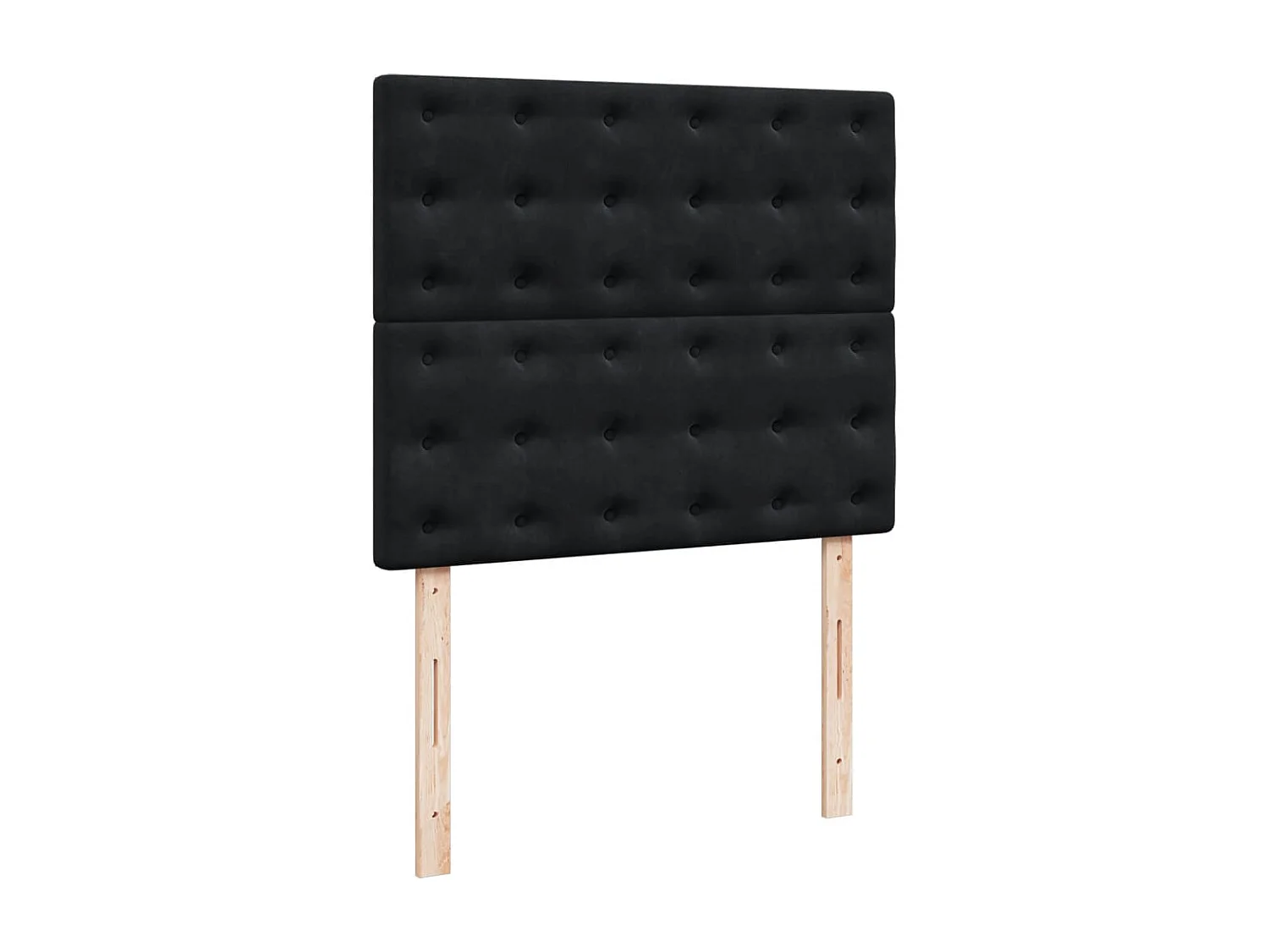 Boxspringbett mit Matratze Schwarz 120x200 cm Samt