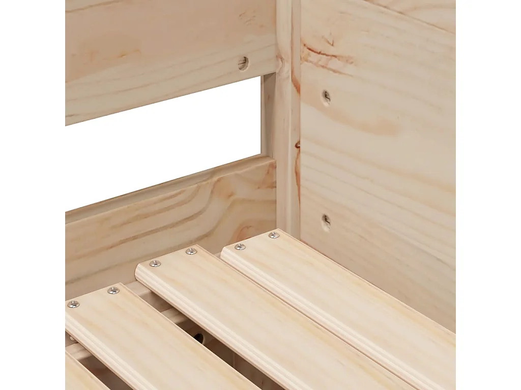 Lit de jour et lit gigogne sans matelas 90x190 cm bois massif