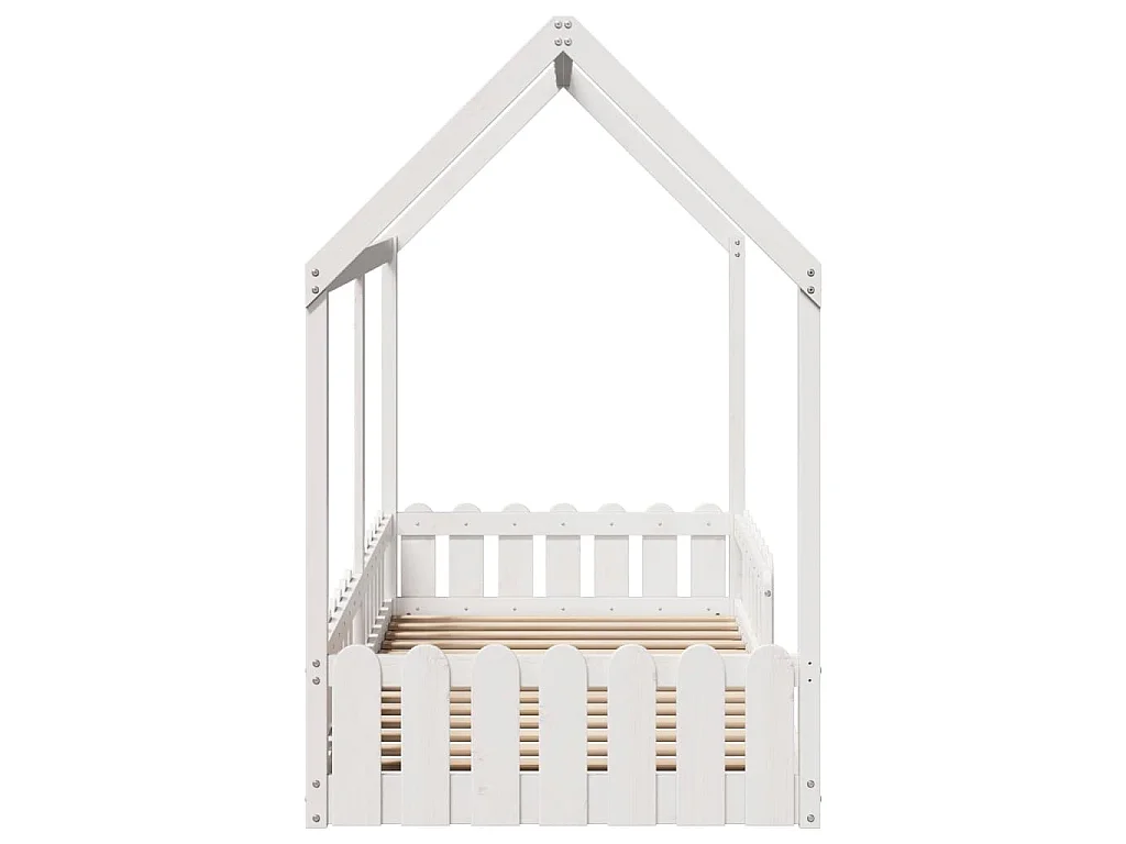 Cadre de lit d'enfants forme de maison sans matelas 90x200 cm