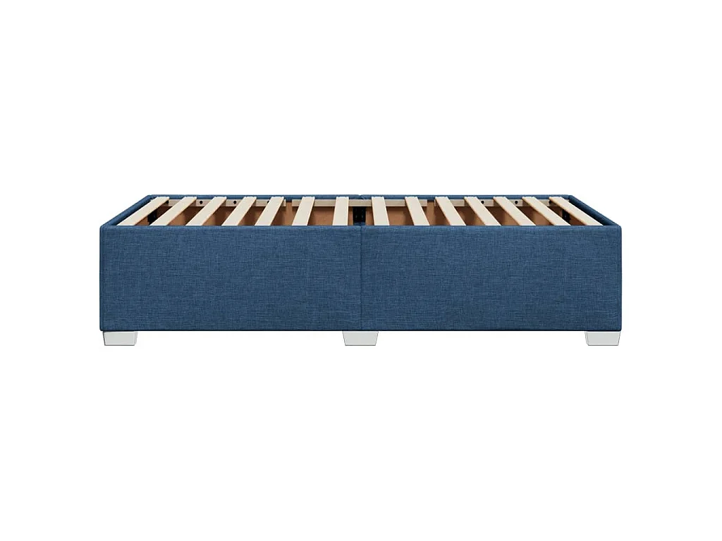 Bettgestell ohne Matratze Blau 90x200 cm Stoff
