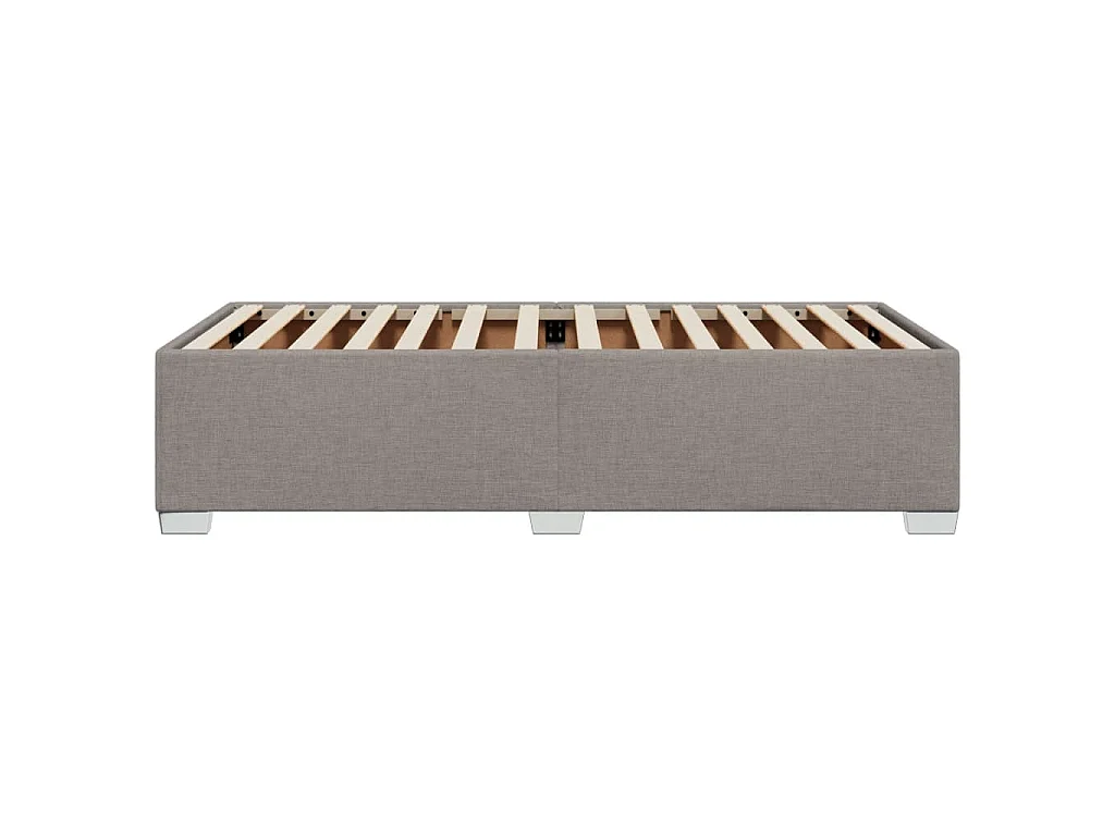 Bettgestell ohne Matratze Taupe 90x200 cm Stoff