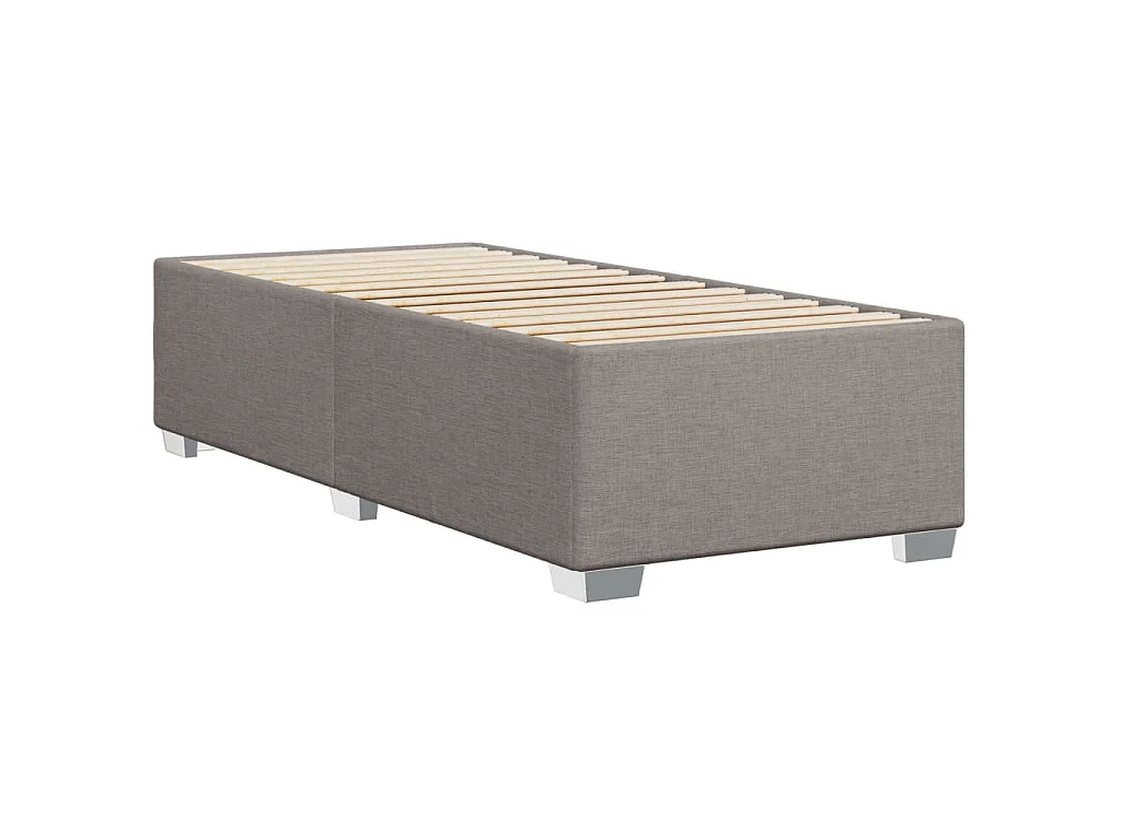 Bettgestell ohne Matratze Taupe 90x200 cm Stoff