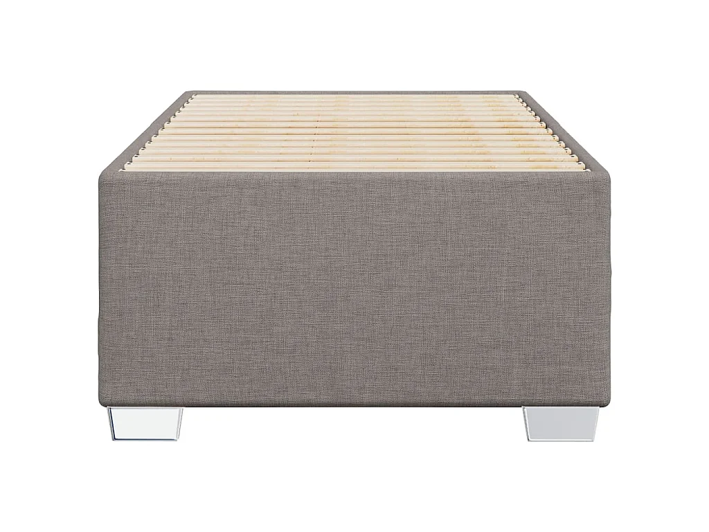 Bedframe zonder matras 90x200 cm stof taupe