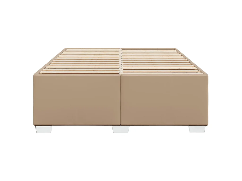 Bedframe kunstleer cappuccinokleurig 140x190 cm