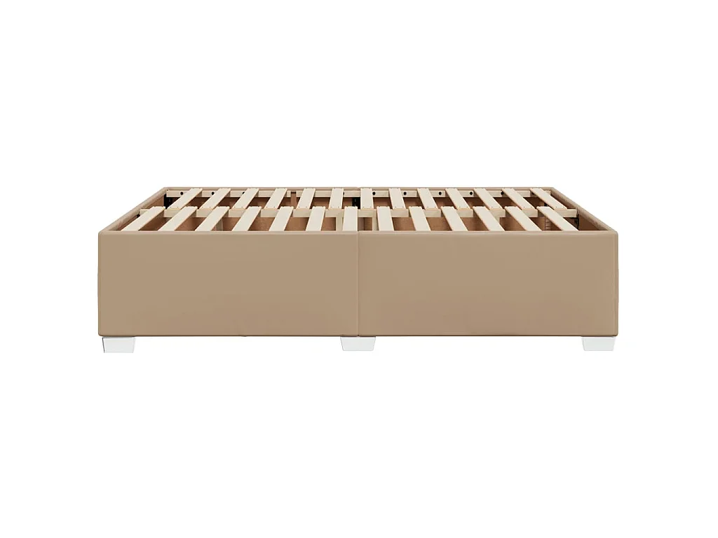 Bedframe kunstleer cappuccinokleurig 140x190 cm
