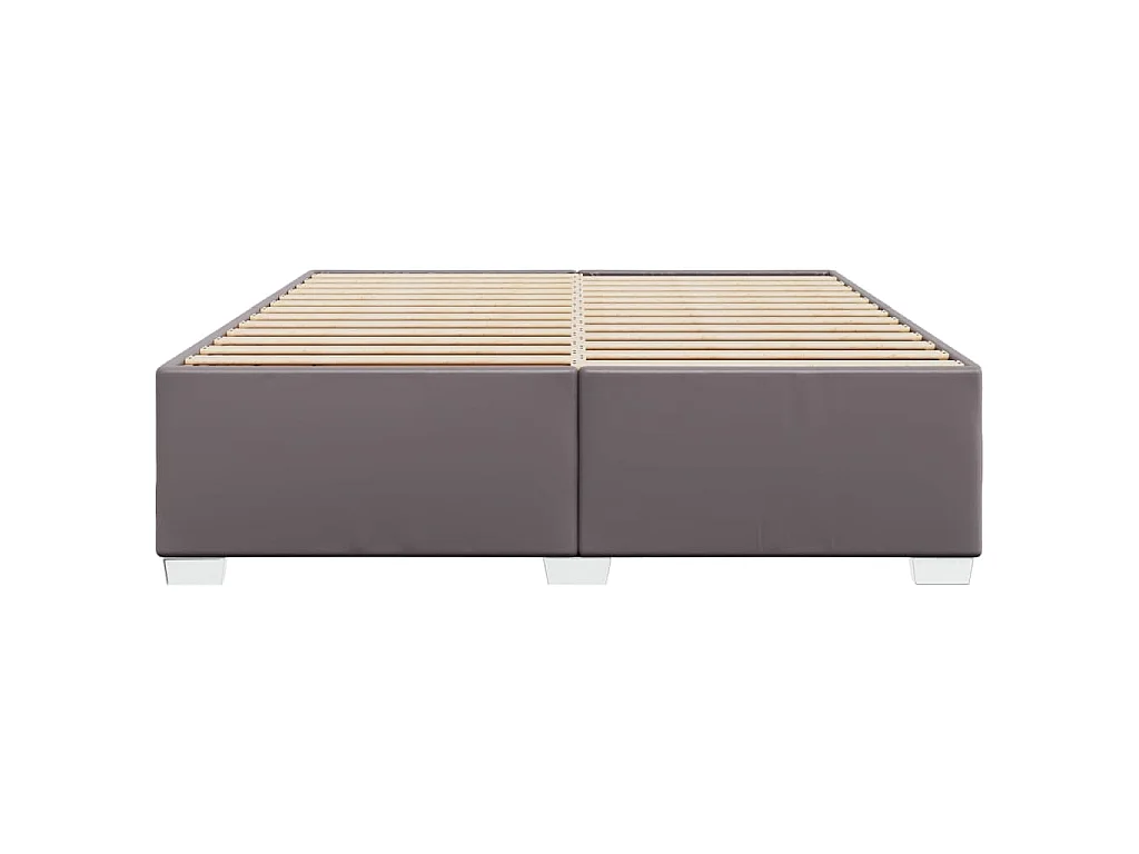 Bedframe kunstleer grijs 180x200 cm