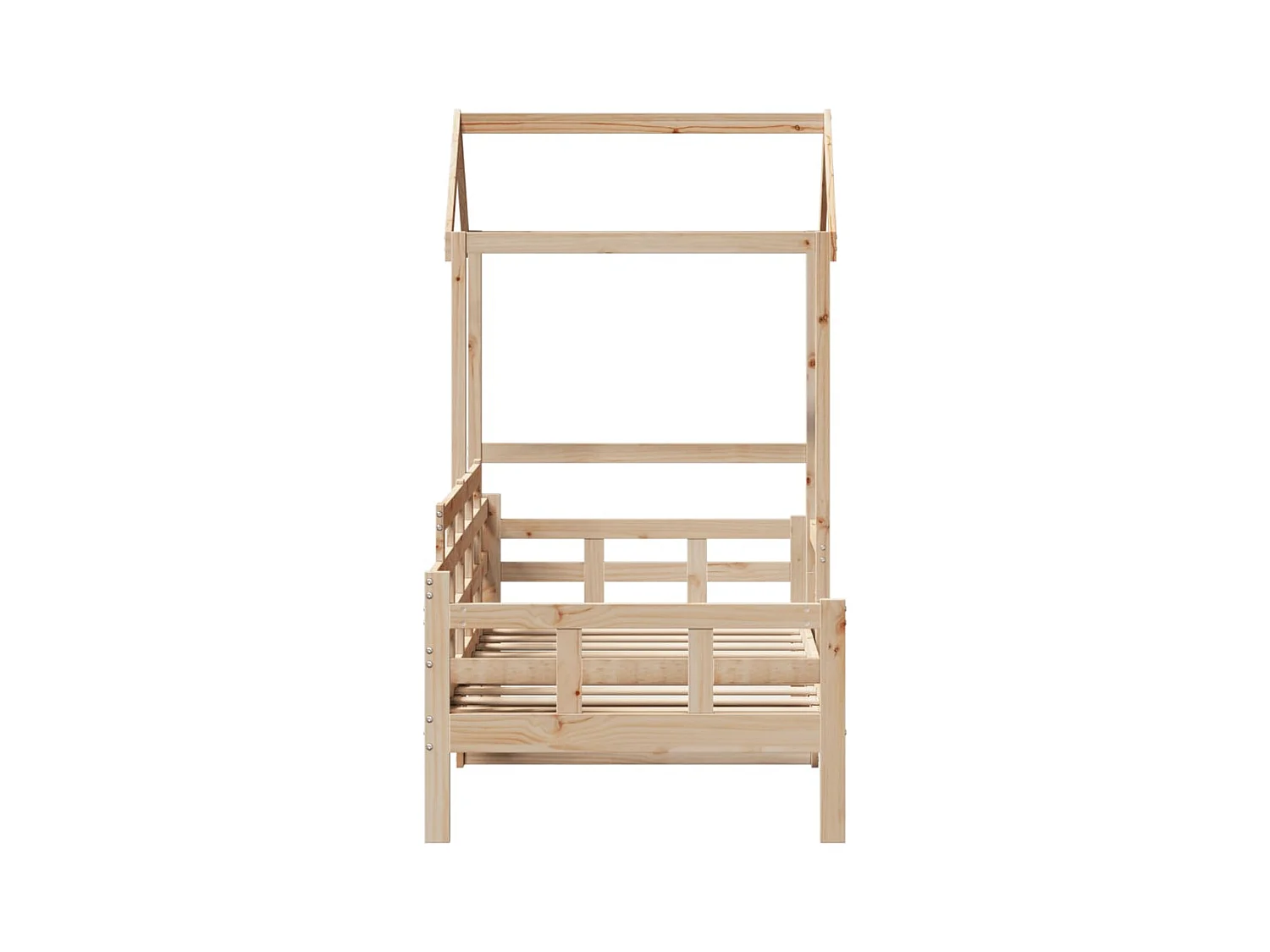 Lit de jour avec toit sans matelas 90x190 cm bois massif