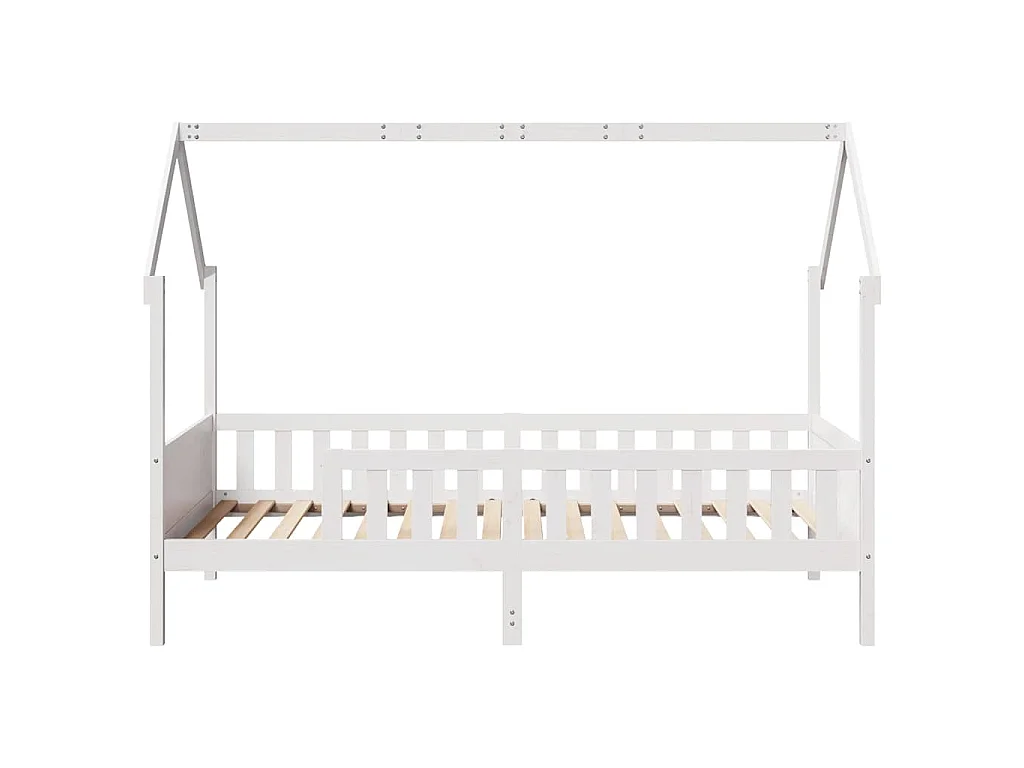 Bedhuis wit massief grenenhout 90x200 cm