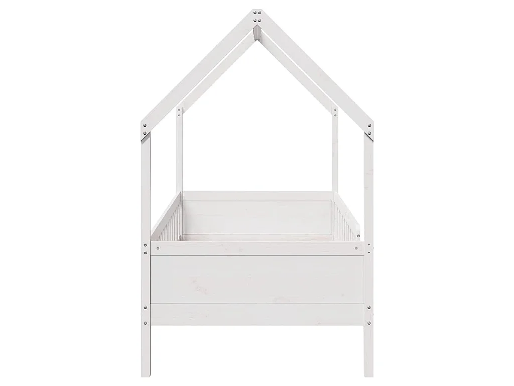 Bedhuis wit massief grenenhout 90x200 cm