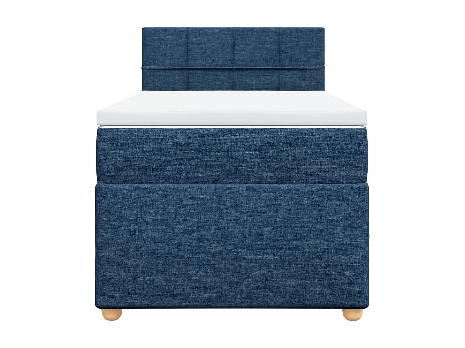 Giroletto a Molle con Materasso Blu 90x190 cm in Tessuto