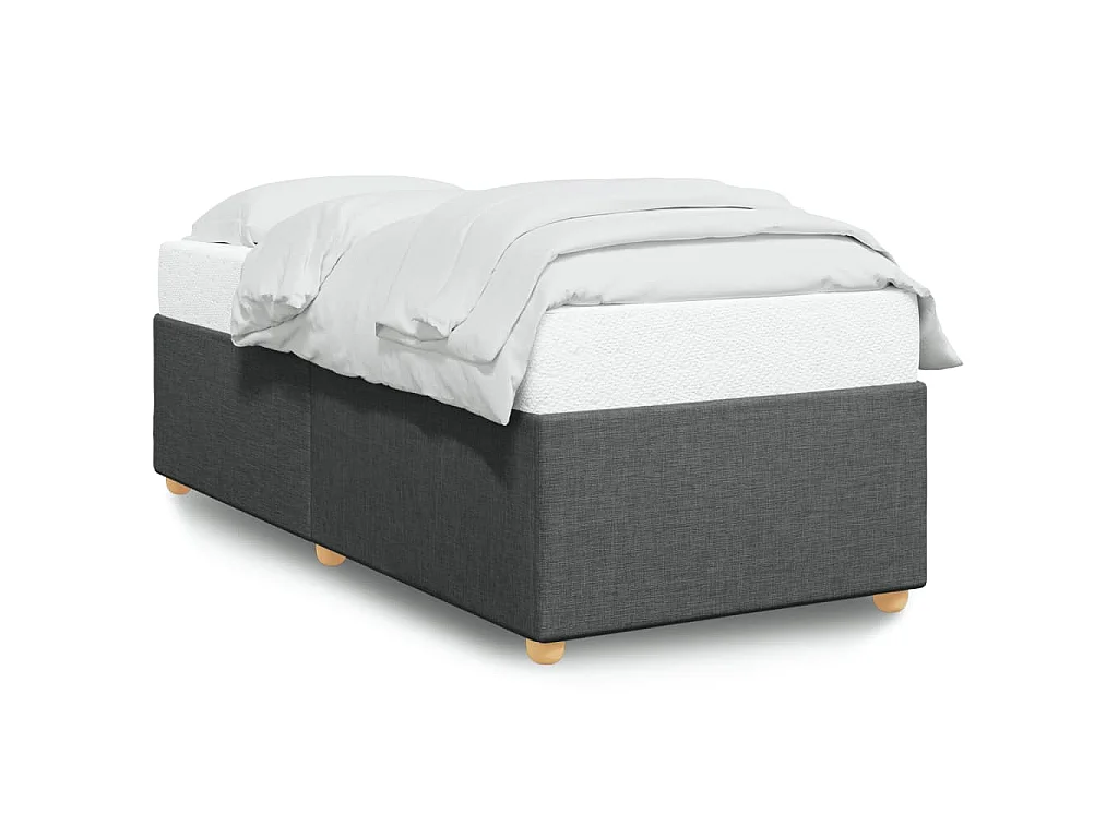 Bedframe zonder matras 80x200 cm stof donkergrijs