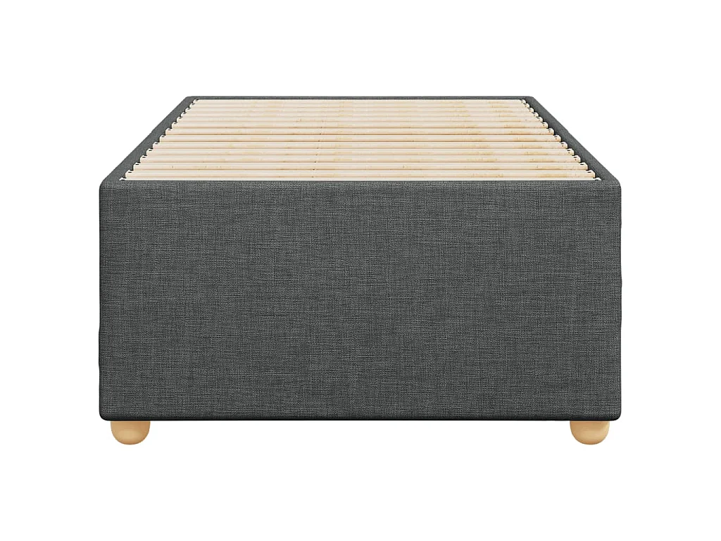 Bedframe zonder matras 80x200 cm stof donkergrijs