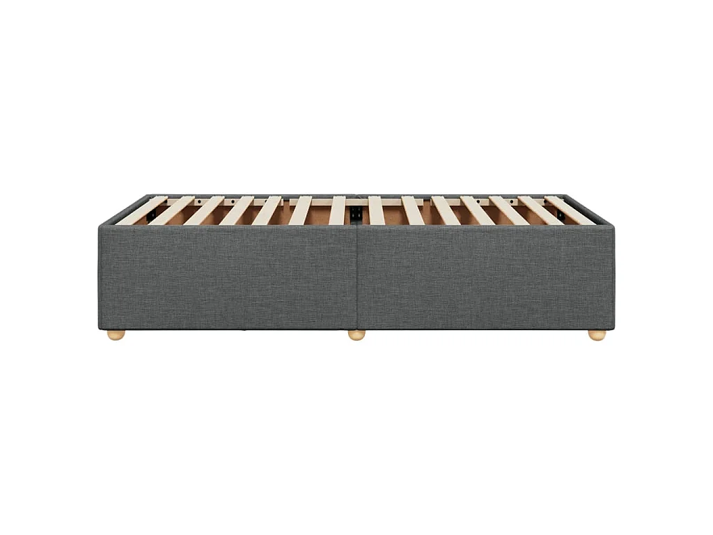 Bedframe zonder matras 80x200 cm stof donkergrijs