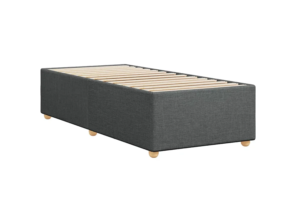 Bedframe zonder matras 80x200 cm stof donkergrijs