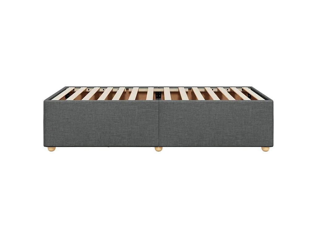 Bedframe zonder matras 80x200 cm stof donkergrijs