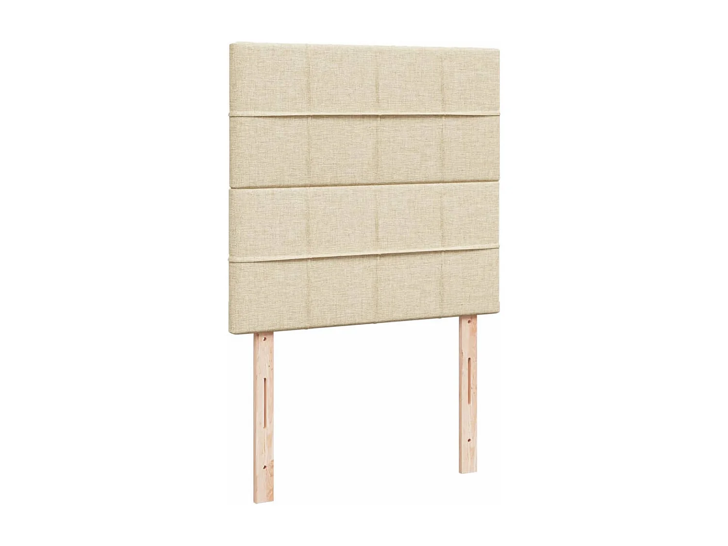 Cama com molas/colchão 90x190 cm tecido cor creme