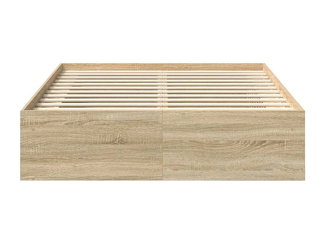 Cadre de lit sans matelas chêne sonoma 120x200 cm