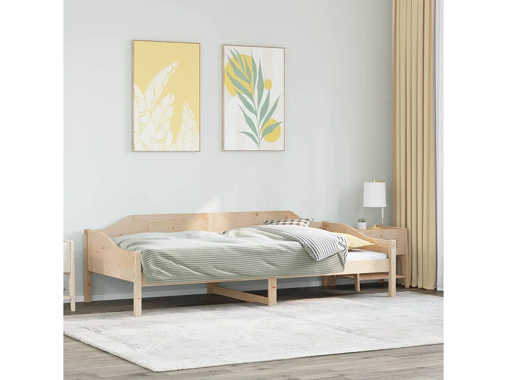 Bedframe zonder matras massief grenenhout 80x200 cm
