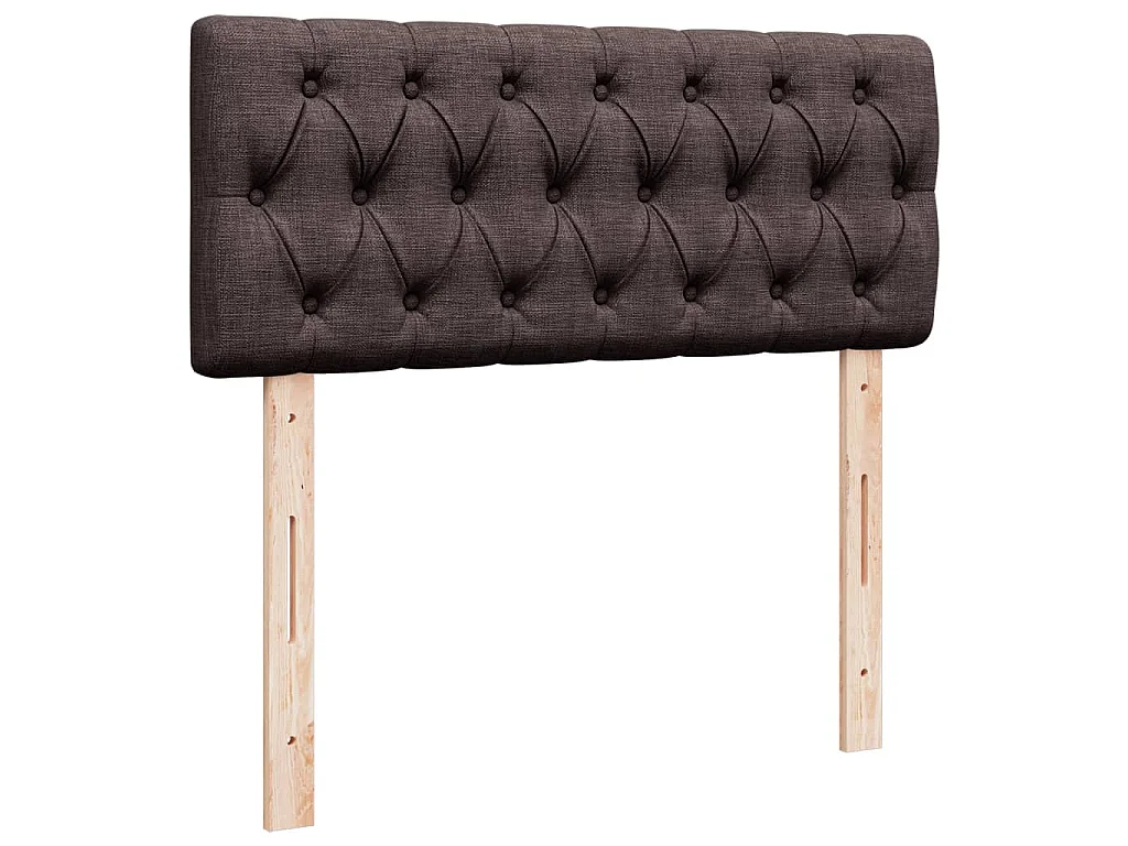 Boxspringbett mit Matratze Dunkelbraun 120x200 cm Stoff