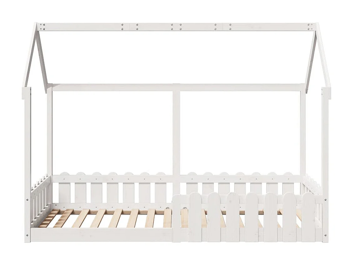 Cadre de lit d'enfants forme de maison sans matelas 90x190 cm