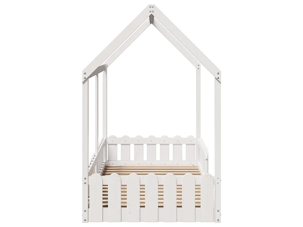 Cadre de lit d'enfants forme de maison sans matelas 90x190 cm
