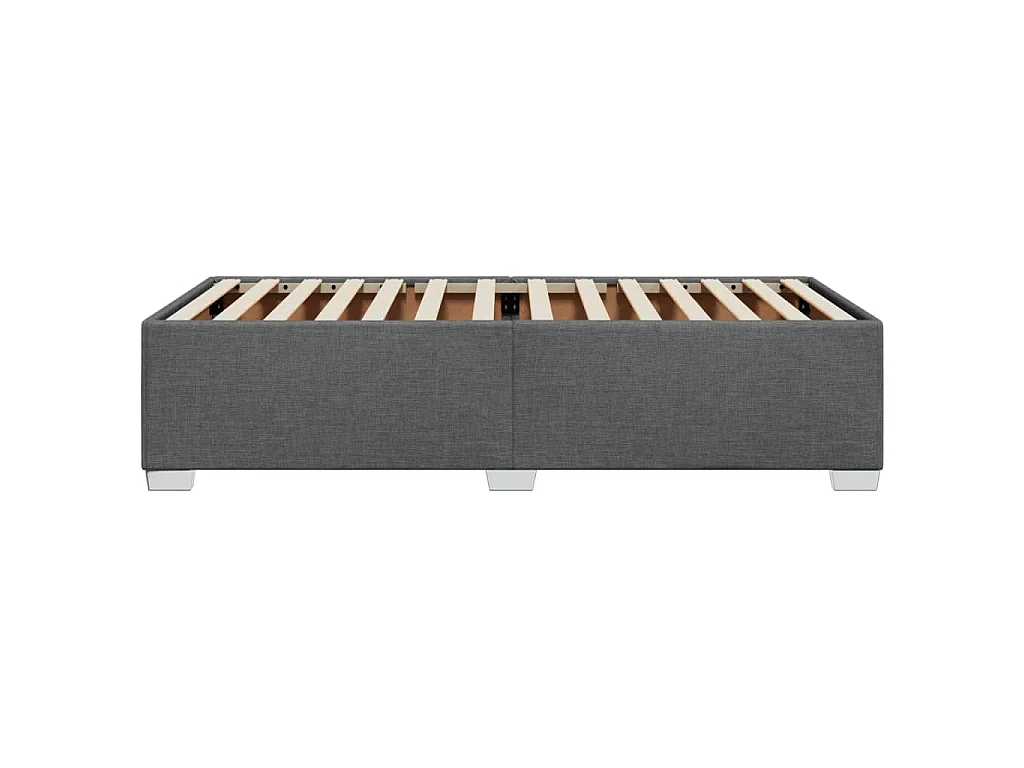 Bedframe zonder matras 100x200 cm stof donkergrijs