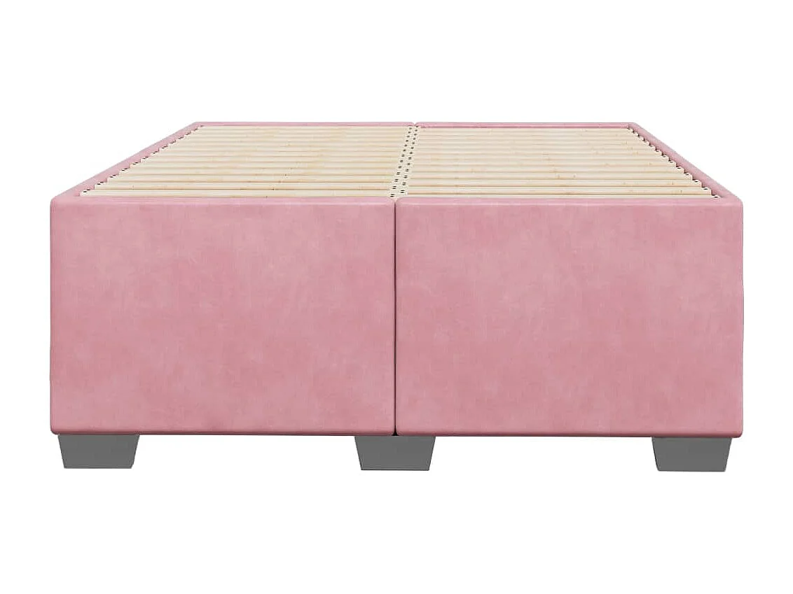 Giroletto senza Materasso Rosa 120x190 cm Velluto