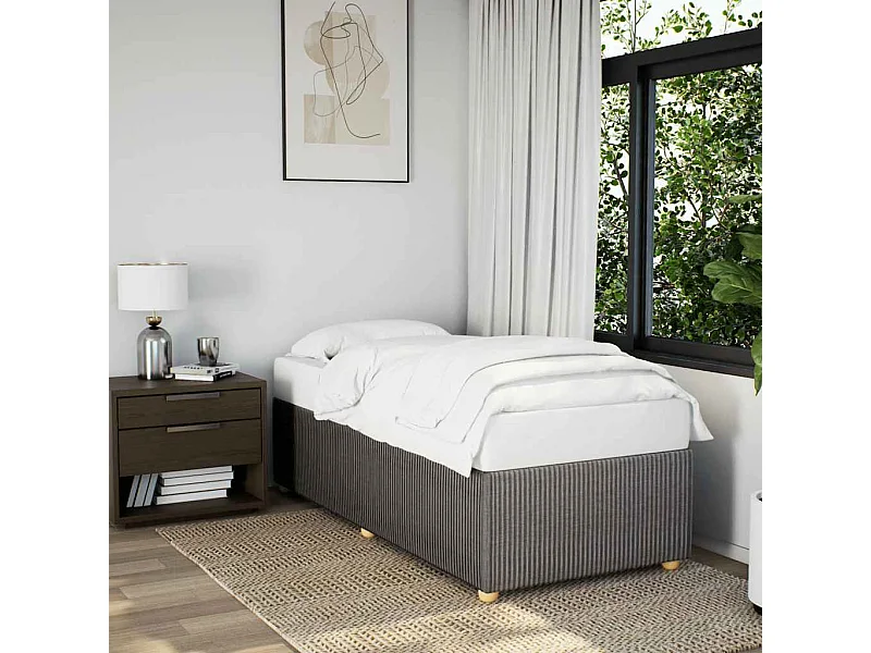 Bedframe zonder matras 90x190 cm stof taupe