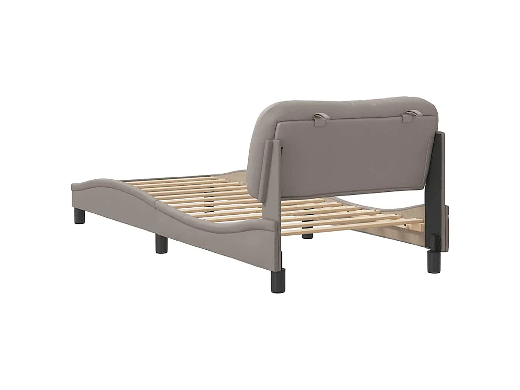 Bedframe zonder matras "Hvar" 80x200 cm stof taupe