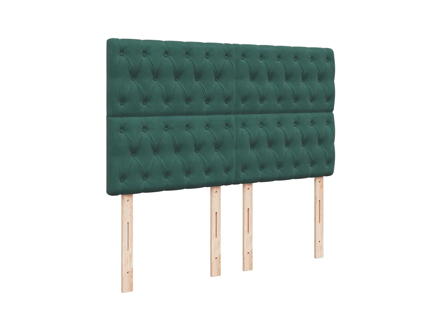 Sommier à lattes de lit et matelas Vert foncé 140x200cm Velours