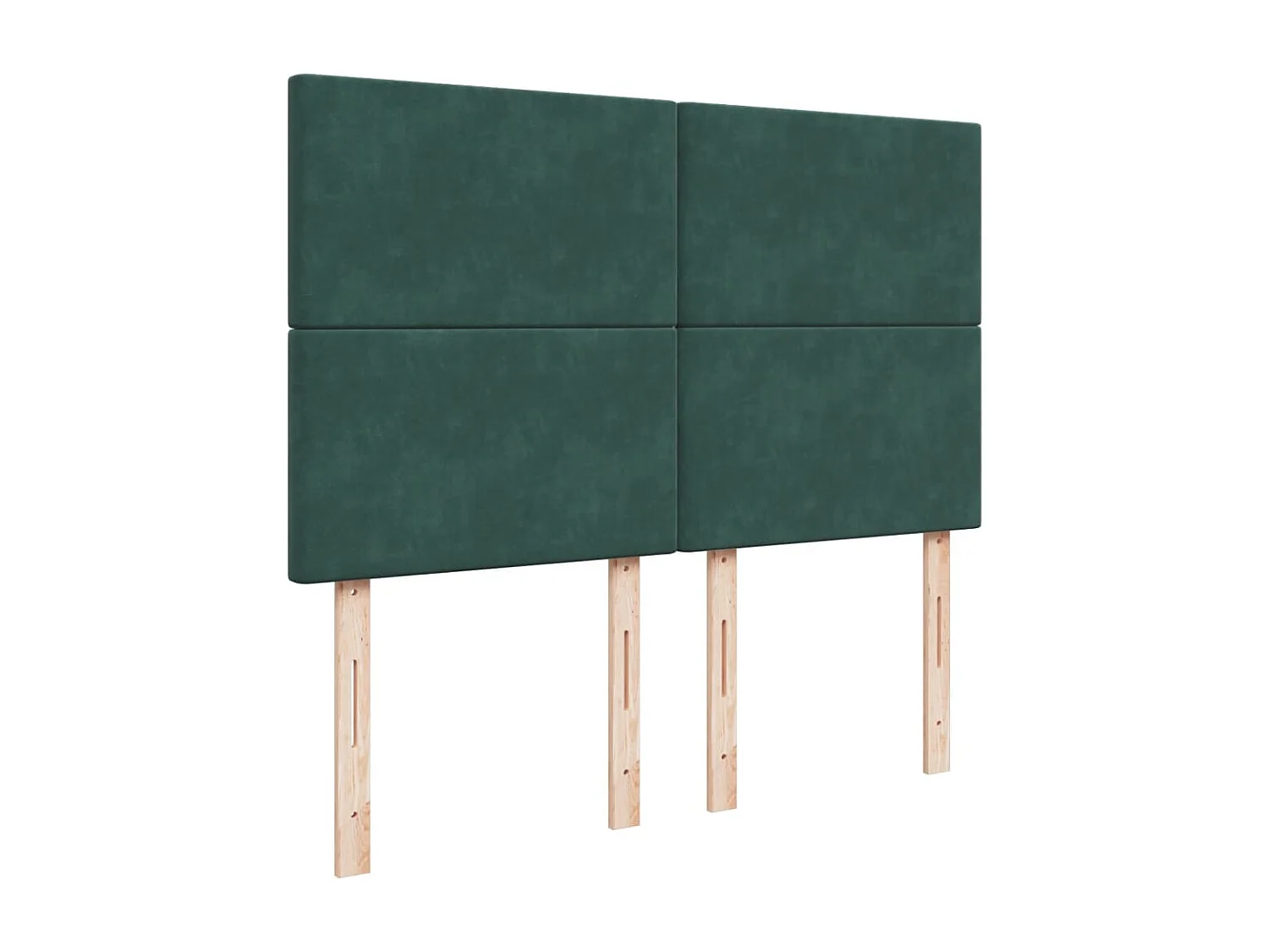 Cama com molas/colchão 160x200 cm veludo verde-escuro