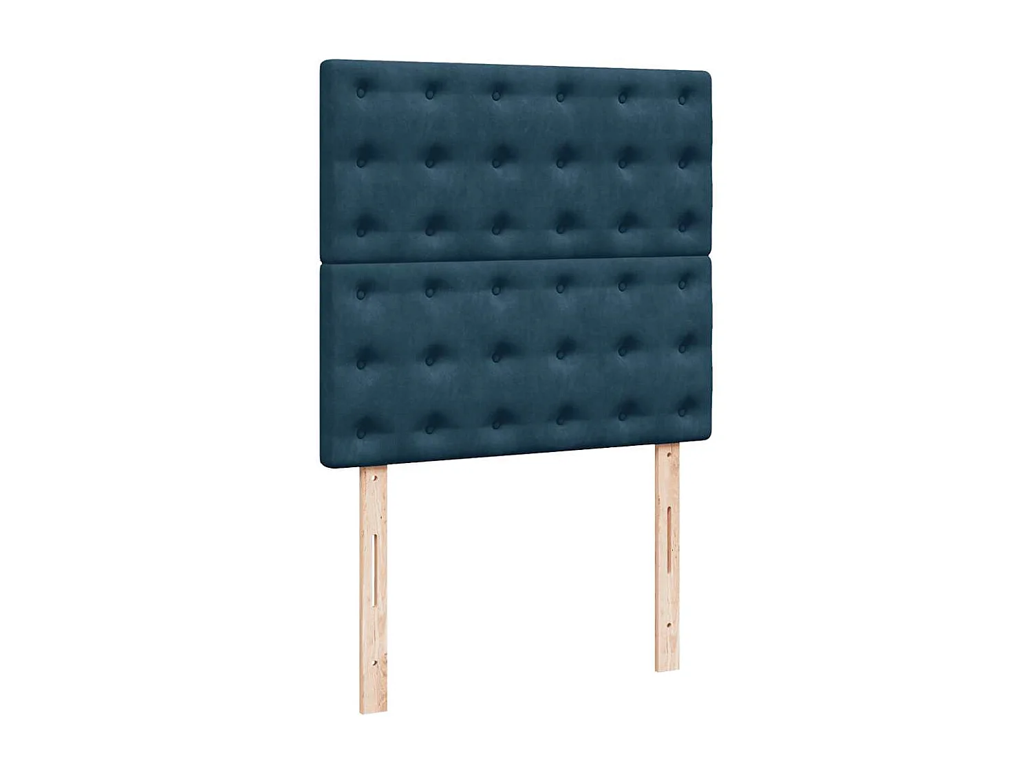 Boxspring met matras fluweel blauw 90x190 cm