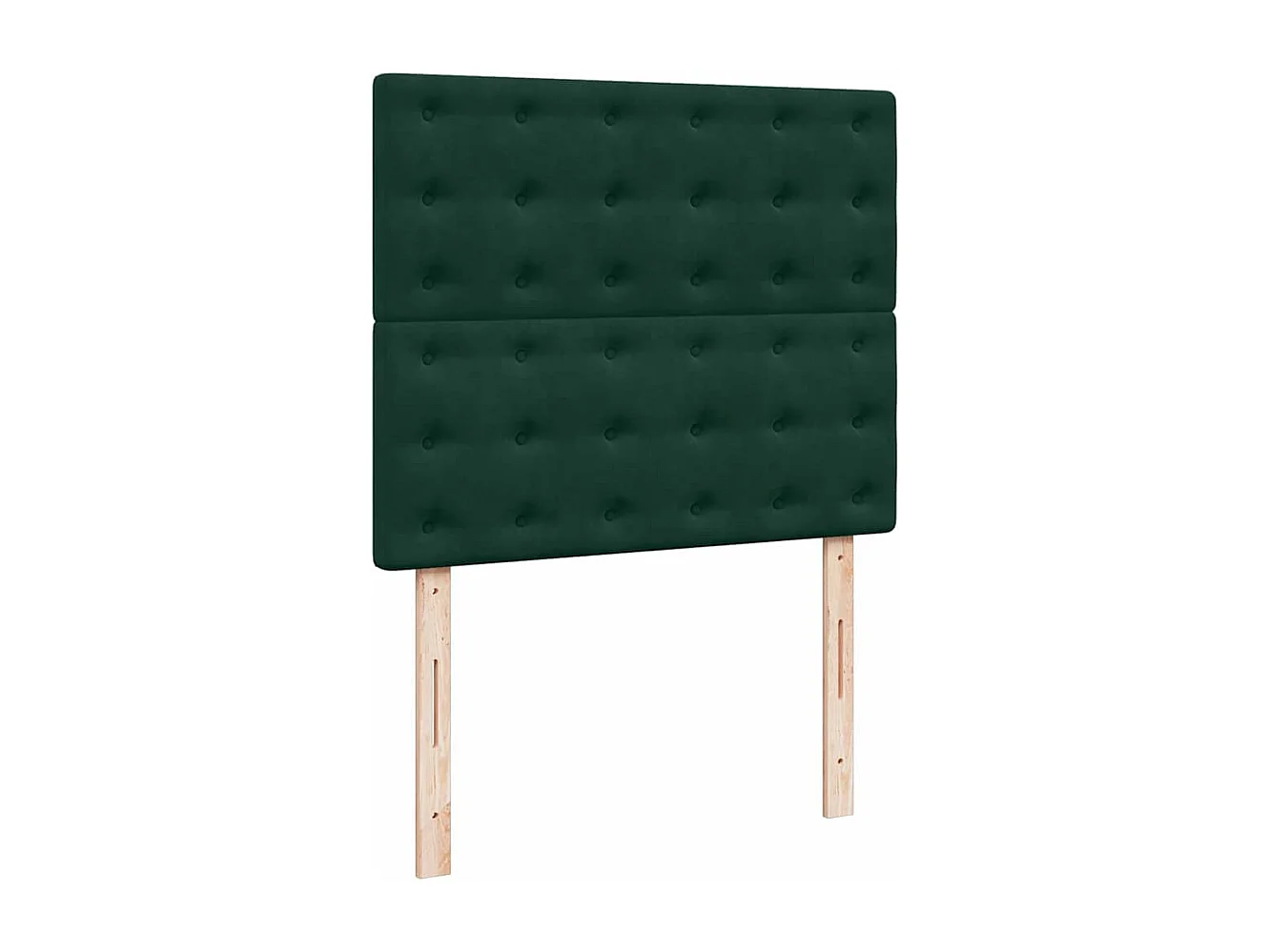 Boxspring met matras fluweel donkergroen 120x200 cm