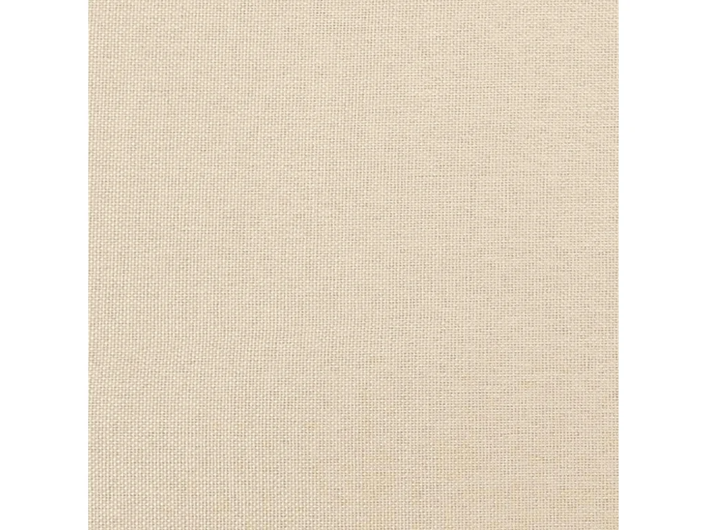 Sommier à lattes de lit avec matelas crème 120x190 cm tissu