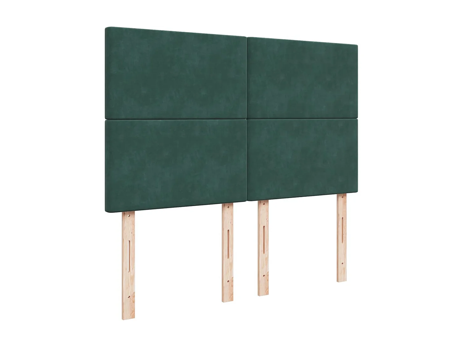 Boxspringbett mit Matratze Dunkelgrün 140x200 cm Samt