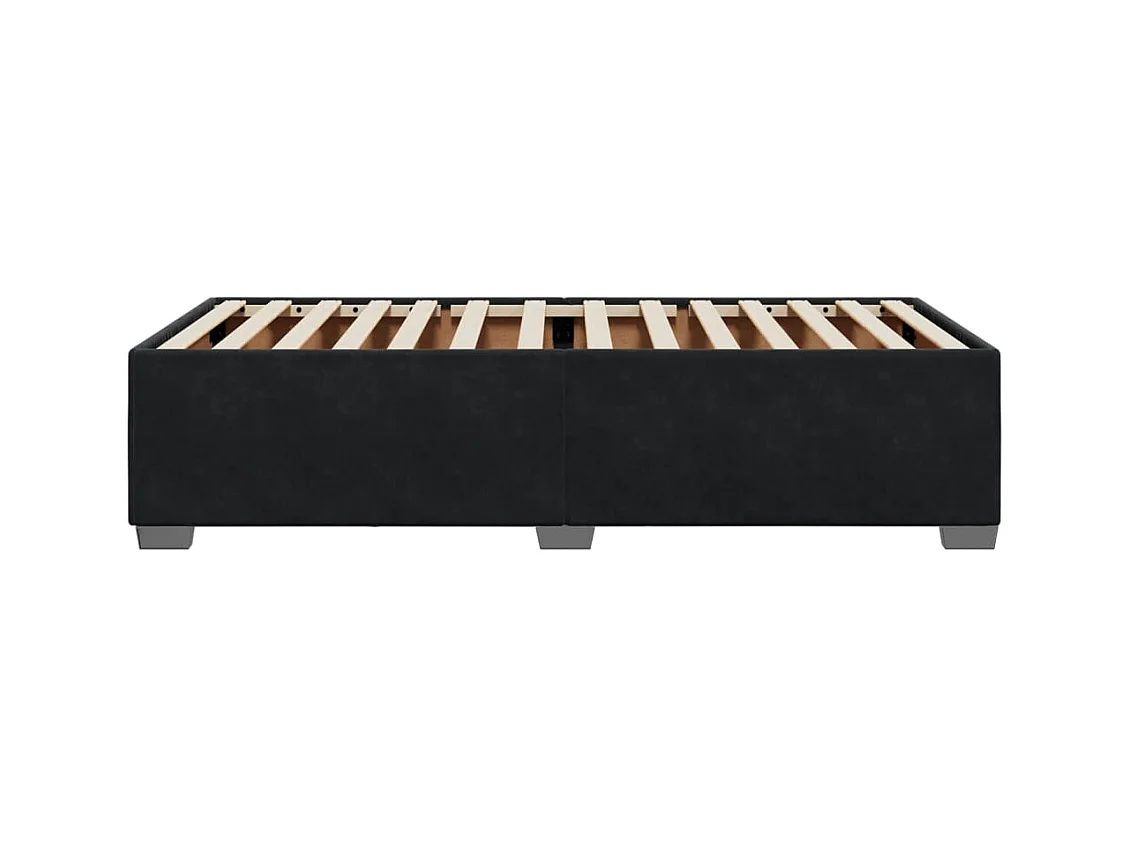 Bedframe fluweel zwart 80x200 cm